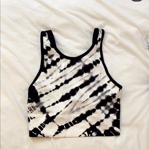 Tie dye athletic tank top